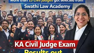 10+ Judges From Swathi Law Academy! - 2025 Karnataka Civil Judge Exam Results Announced