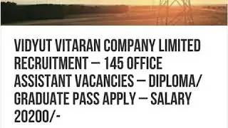 ITI / DIPLOMA ,Electric Department vacancy