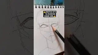 SKETCH OF A RANDOM ANIME GIRL‼️ #bassboosted #music #phonk #phonkmusic #remix