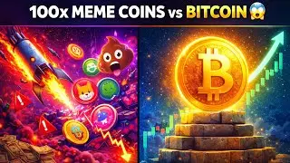 🎯 100x Meme Coins vs Bitcoin 🧠💩 | Why Most People Stay Poor in Crypto 😱