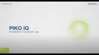PIKO IQ: Installation and proper use