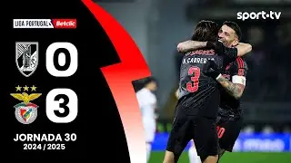 Resumo: Vitória SC 0-3 Benfica - Liga Portugal Betclic | sport tv