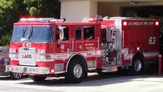 LAFD NEW Engine 63 Responding