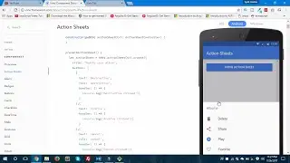 Ionic 3 - ActionSheet