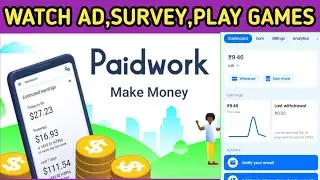 Best Online Earning App 2024-Paidwork app real or fake? How to earn real money online 2024 |