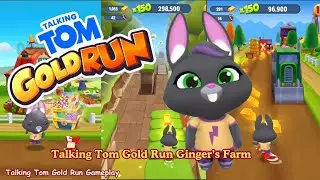 Talking Tom Gold Run Ginger's Farm Gameplay Tom Gold Run Talking Becca Gameplay