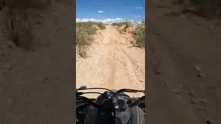 Raptor 700 stock suspension on washed out desert trails #yamaha #savesportquads #arizona
