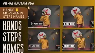 🔥 Dance Hands Steps Names in Hindi ✋ | Vishal Gautam VDA Meerut | Full Dance Hand Movements Steps 