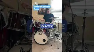 What YouTube sees VS What the Camera sees #practice #improvement #drums #musician #cogop #life