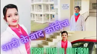 Vlog #268 | Shaadi ke baad first time in Uniform attending college | Manisha ki university | MMDU