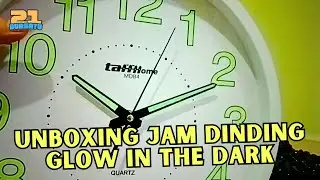 Unboxing Jam Dinding Glow in The Dark | Bisa Nyala Dalam Gelap & Silent