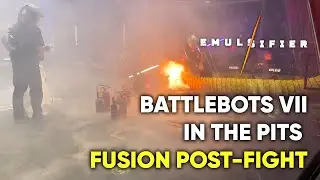 Emulsifier BattleBots VII - In The Pits - Fusion Post Fight