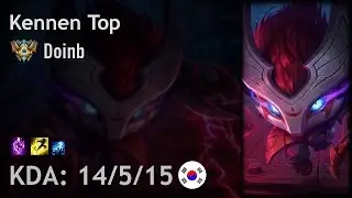 Kennen Top vs Rumble - Doinb - KR Challenger Patch 6.24