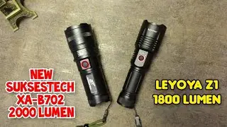 ADU SENTER VIRAL LARIS MANIS❗️SUKSESTECH XA-B702 VS LEYOYA Z1 #flashlight #senter