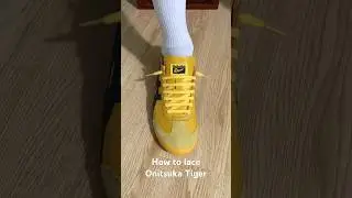 How to lace Onitsuka Tiger(Style)#sneakers #shoes #asics #onitsukatiger