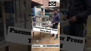 Pneumatic Paneer Press Three Head |Automatic Paneer Press