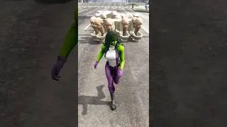 Super Man Saved She Hulk From Skibidi Toilet #shorts #youtubeshorts #gtav