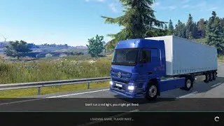 Truck Driver Tutorial Plus First Job PS5 gameplay