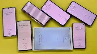7 Phones incoming Call Samsung Tab A7 lite + Samsung S10E + Poco + Xiaomi + BlackView + Z Fold2