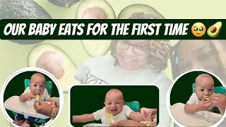 Our Baby Eats for the First Time 🥹🥑 | Trying Avocado