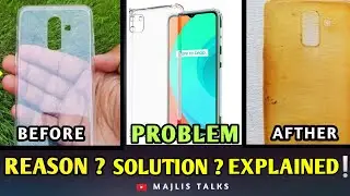 Transparent mobile cover yellow stain problem, reason, solution, cleaning malayalam 🤩