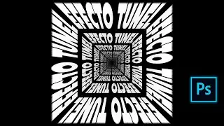 Tunnel text effect in Photoshop