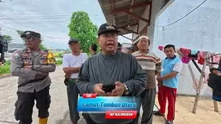 CAMAT DATANG HUJAN PUN TURUN, BERI TANGGAPAN SEPUTAR PENGERUKAN SAMPAH
