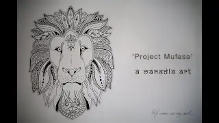 Mandala art making on my wall...