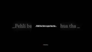 Wo bhi kismat mein nahi 😓💔💯 | black screen lyrics status 🖤 #broken #lyrics #sadstatus #shortsviral