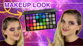 LILA GALAXY LOOK 💫 BPERFECT INTERSTELLAR PALETTE TUTORIAL