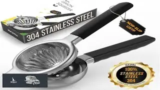 Stainless Steel Lemon Squeezer Metal Citrus Juicer Lime Lemon