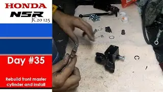 Honda NSR 125 R - Деталь № 35 (Восстановление и установка переднего главного тормозного цилиндра)