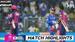 MI vs RR Match 38 IPL 2024 Match Highlights | mi vs rr ipl highlights| ipl 2024 highlights today |