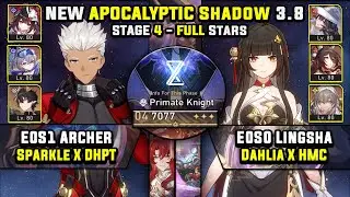 E0 Archer Carry & E0 Lingsha Break W/ Dahlia (3 Stars) Apocalyptic Shadow 4 Honkai Star Rail 3.8