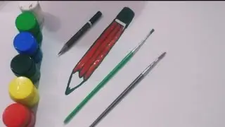 pencil/ How to draw cute pencil / pencil drawing and colouring/ 3dpencildrawing / #SiriDrawingArt