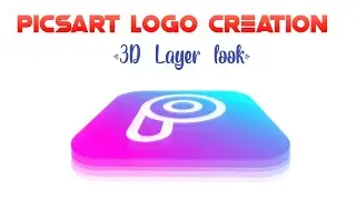 PicsArt app Logo creation in Android Mobile | 3D Layered Look