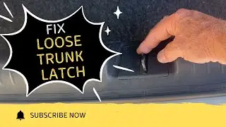 How to fix a loose trunk latch on a Honda Civic DIY video #loosetrunk #hondacivic #trunk