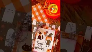 DIY Halloween Card 👻 Easy Holiday Craft! #scrapbooking #cardmaking #cottagecore #cozyfall