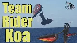 Blue Planet Team Rider Koa Laforga Hits Up Maui- Wing Foiling action