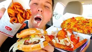 Jack In The Box • Car Eating Show • MUKBANG