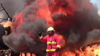 Rail Car Loading Rack Fire
