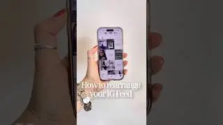 How to change the order of your posts in your Instagram feed #creativecontentcreator #aestheticfeed
