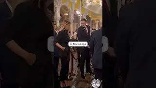 President Donald Trump, Melania & Barron Trump - Mar-a-Lago 🥂❤️ #donaldtrump #trumpnews #trump #usa