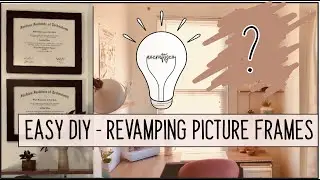 EASY DIY- Revamping Picture Frames w/ Contact Paper  | AO Crafty Co.