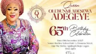 Queen Olubunmi Adesewa Adegeye @ 65 | Wife of King Sunny Ade (KSA) | Celebration Highlights