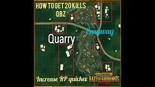 How to get 20 Kills with QBZ in Quarry(Sanhok) / Pubg / Tips to increase RP / Complete missions