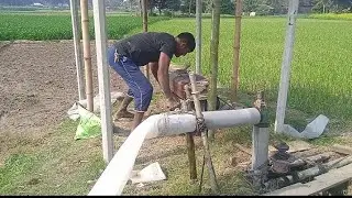 পাবনায় সেচ কাজে নতুন প্রযুক্তি আবিষ্কার / Vatical diesel water pump machine 