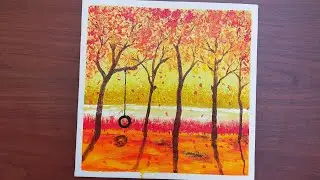 Plastic Wrap Art / Acrylic Painting / Hoatay Art
