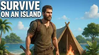 Trying To Build My First Tent ! Stranded Deep !