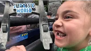 Young Azell rides Jurassic World Ride. Universal Hollywood New Year&rsquo;s Eve 2025